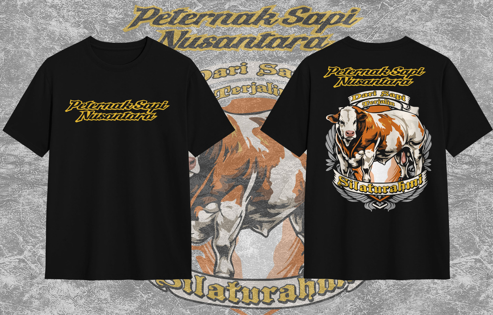 Kaos Sapi Peternak Sapi Nusantara Cotton Combed 24s